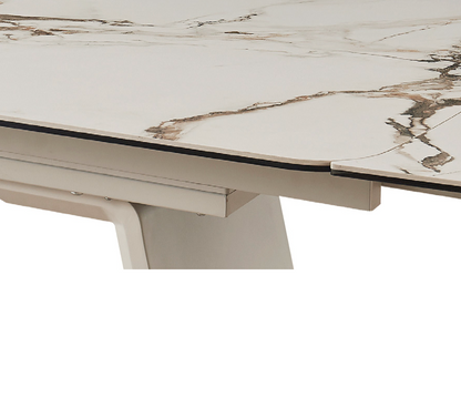 Tavolo Allungabile Bridge Casa Collection 160–240 cm in Ceramica e Vetro