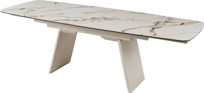 Tavolo Allungabile Bridge Casa Collection 160–240 cm in Ceramica e Vetro