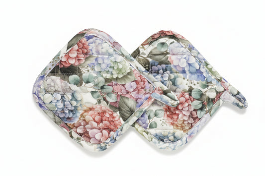 Set 2 Presine Ortensie Brandani – Accessori Cucina Floreali Coordinati