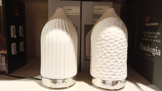 Diffusore elettrico fragranza 100 ml – LED – vetro decorativo – D9×H20 cm