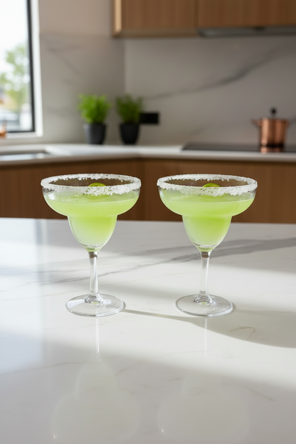 Bicchieri Margarita Brandani Set 4 Pezzi – Calici Cocktail in Crystal Glass Eleganti