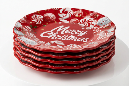 Vassoio Rotondo in Vetro – 2 Decori Assortiti