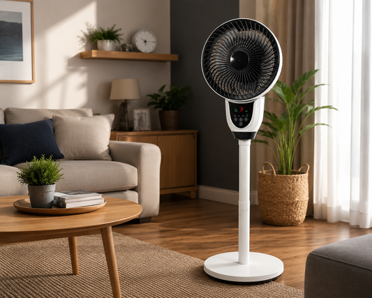 Ventilatore a Colonna 55W con Telecomando e Timer | Altezza Regolabile fino a 90 cm