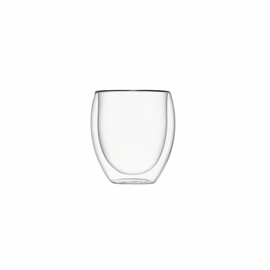 Set 2 Bicchieri Double Wall Brandani – 250 ml – Vetro Borosilicato Termico