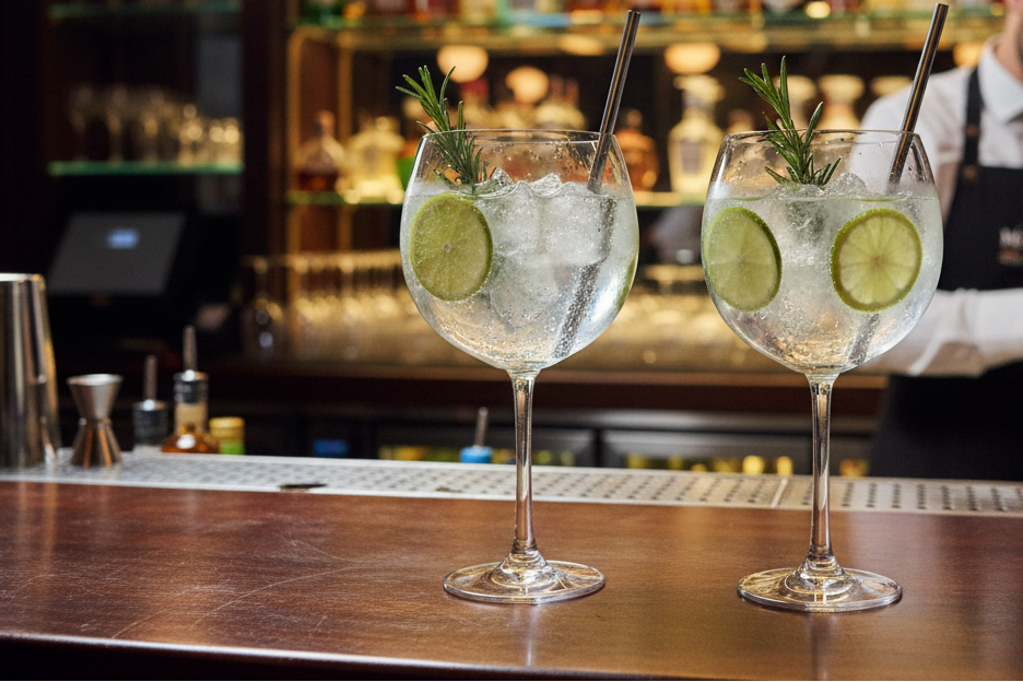 Set 2 bicchieri Gin Tonic Brandani in Vetro – Calice Cocktail Elegante Gin & Friends