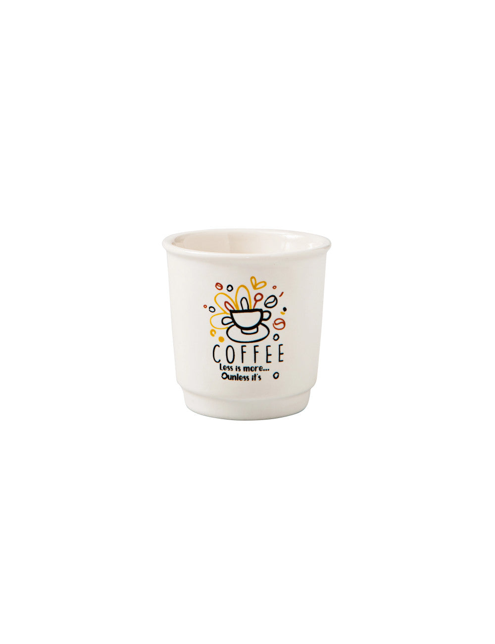 Bicchierino Caffè Brandani in New Bone China – Tazzina Moderna Colori Assortiti
