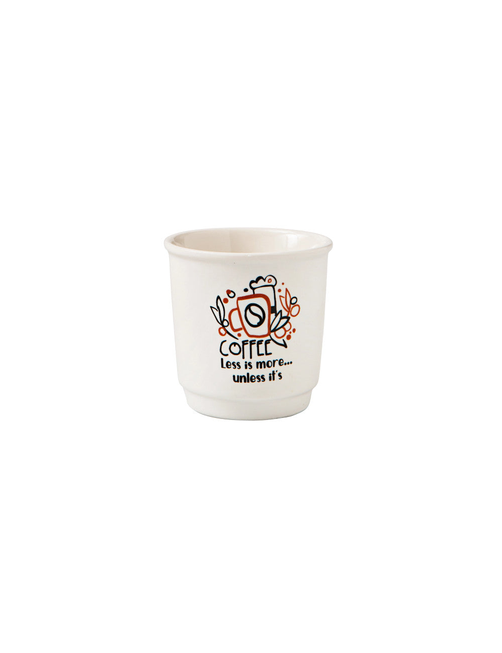Bicchierino Caffè Brandani in New Bone China – Tazzina Moderna Colori Assortiti