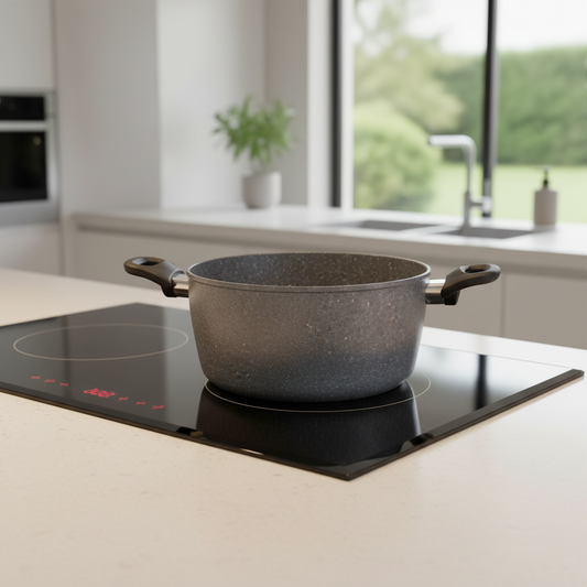 Casseruola Silver Rock 2 Manici Induzione in Alluminio Forgiato Antiaderente - 20 /24 cm