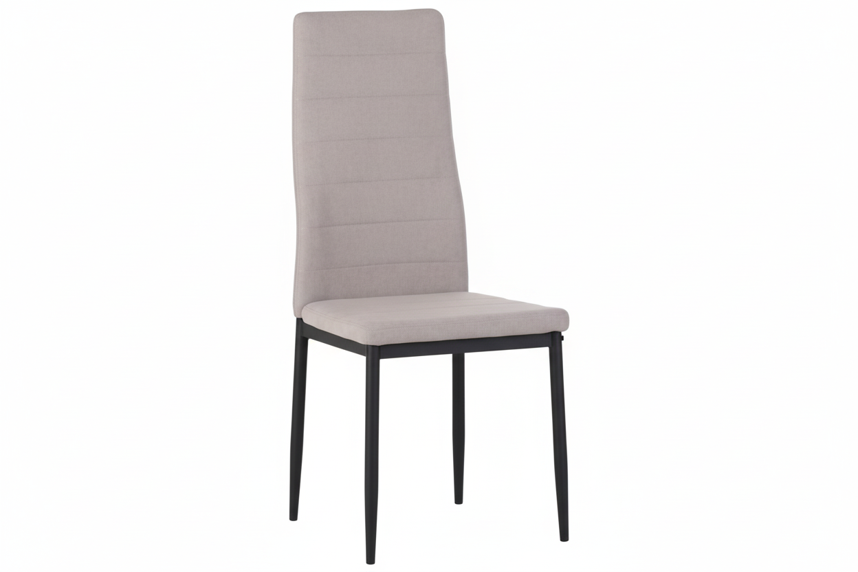 Set 6 Sedie Moderne Dhalia in Tessuto con Struttura in Metallo