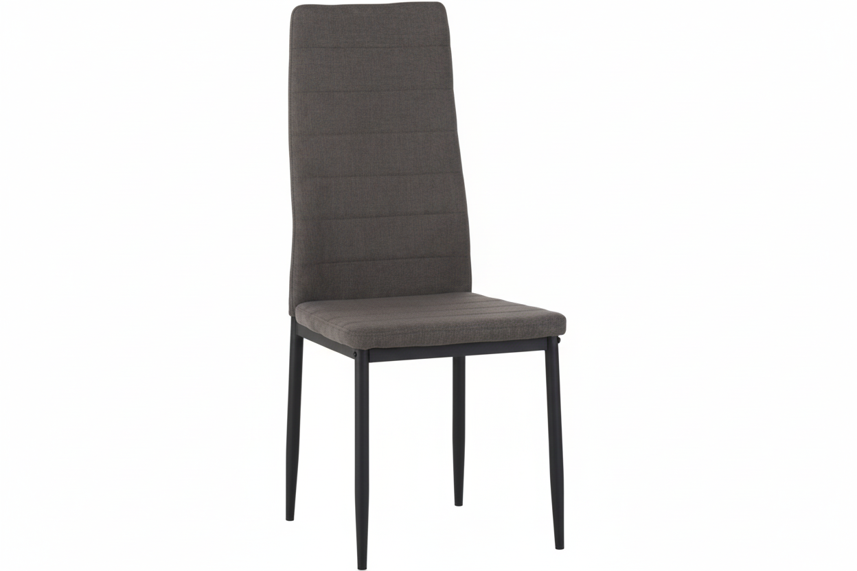 Set 6 Sedie Moderne Dhalia in Tessuto con Struttura in Metallo