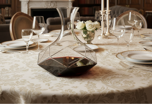 Decanter Vino Brandani Diamond in Vetro – Caraffa Ossigenazione Design Elegante
