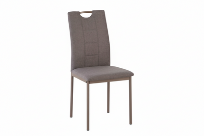 Sedie Ellen Set da 4 in Tessuto con Struttura in Metallo