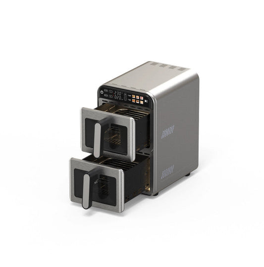 Friggitrice ad aria doppia 11 L – Brandani Techno – inox/PP – display digitale