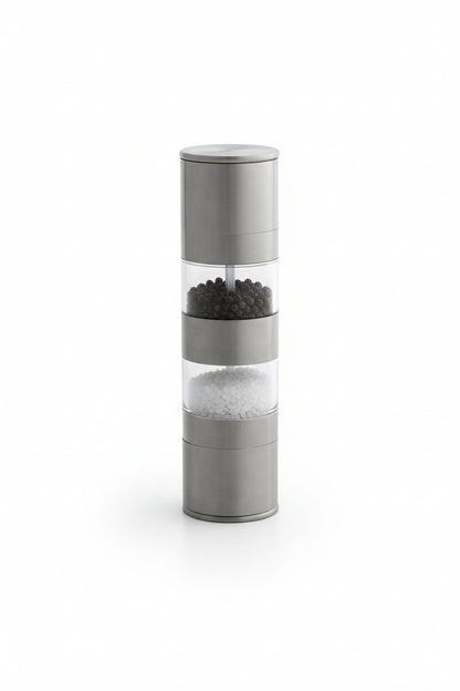 Macina Sale e Pepe Doppio Brandani Inox – Macinino 2 in 1 con Regolazione
