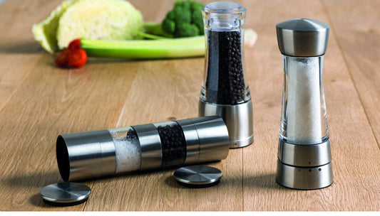 Macina Sale e Pepe Doppio Brandani Inox – Macinino 2 in 1 con Regolazione