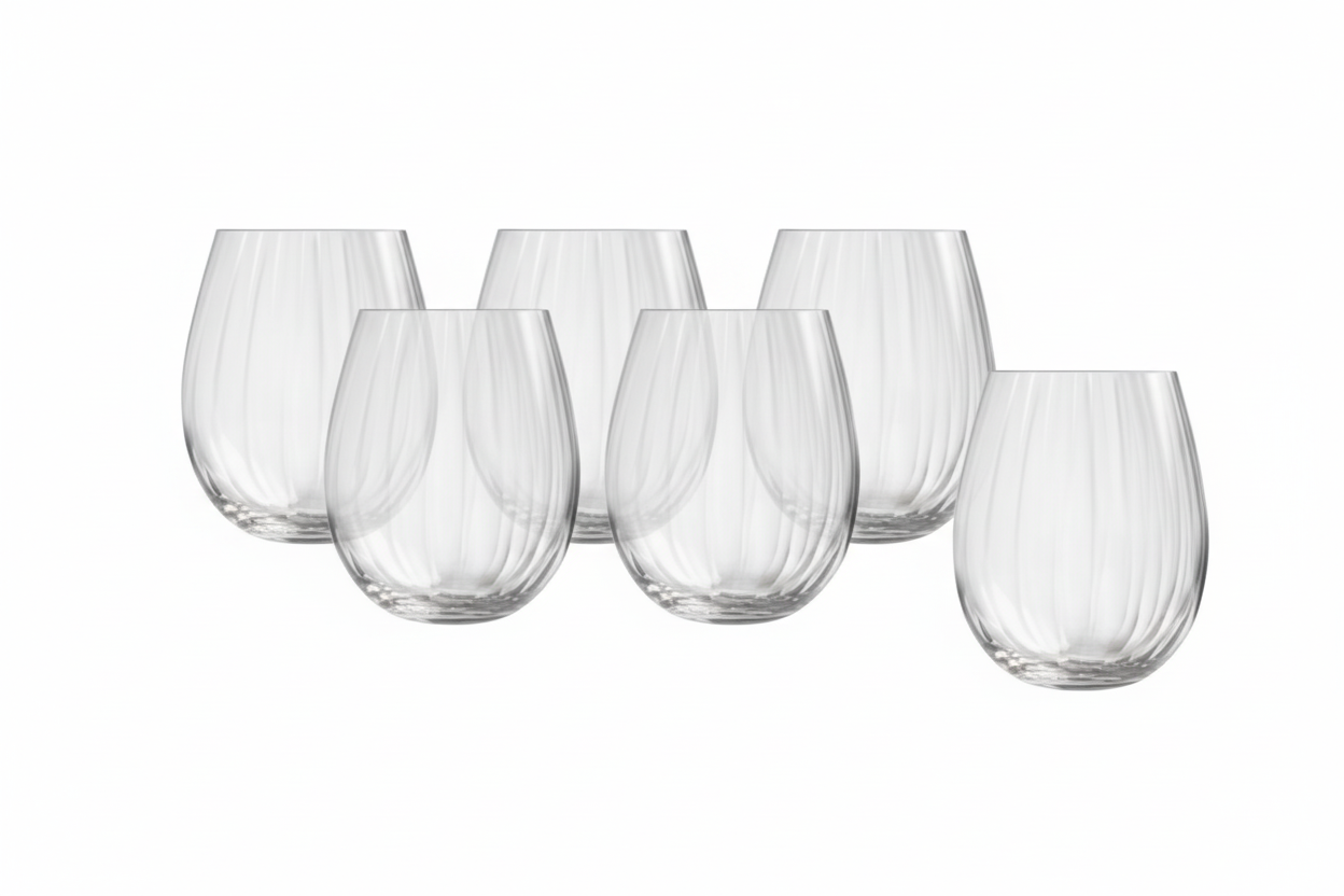 Bicchieri Acqua Eleganti 39cl – Set 6 Millesime in Vetro per Tavola Moderna