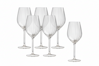 Set 6 Calici Vino Rosso 50cl Millésime – Bicchieri Eleganti in Vetro Trasparente