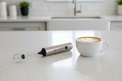 Montalatte Ricaricabile USB Brandani Techno – 2 Fruste Inox e 3 Velocità