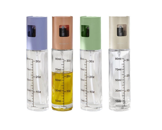 Oliera Spray Brandani Colorata in Vetro – Dosatore Olio Cucina Compatto