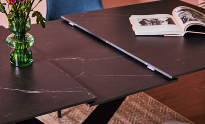 Tavolo allungabile Oliver in ceramica 160-200x90 cm