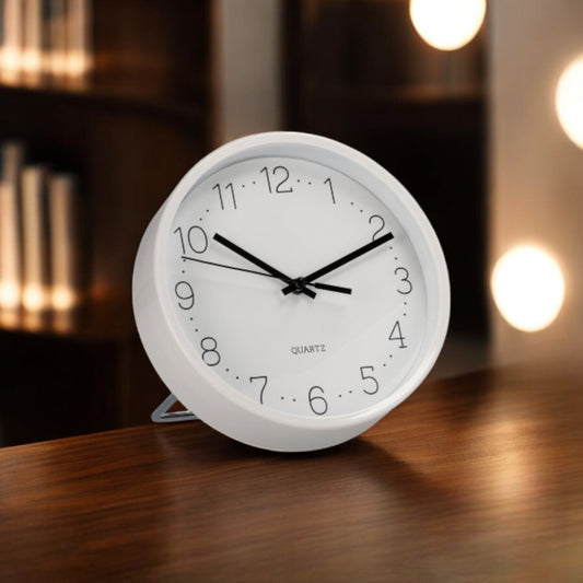Orologio in Plastica con Supporto in Metallo 16cm