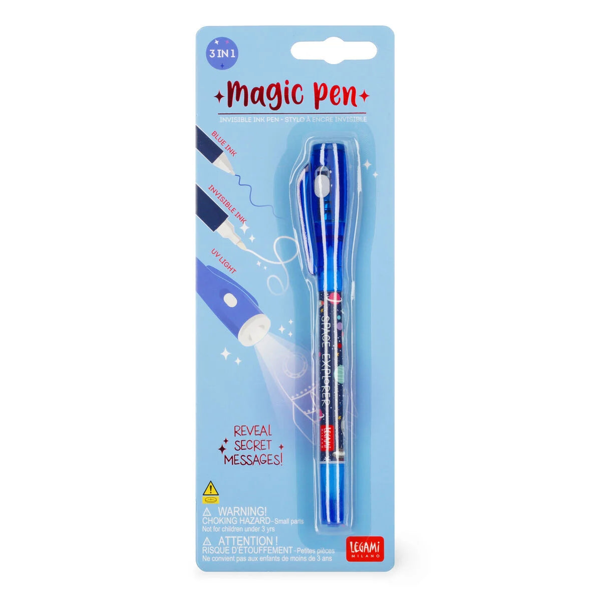 Penna con Inchiostro Invisibile Magic Pen a tema Space - Legami