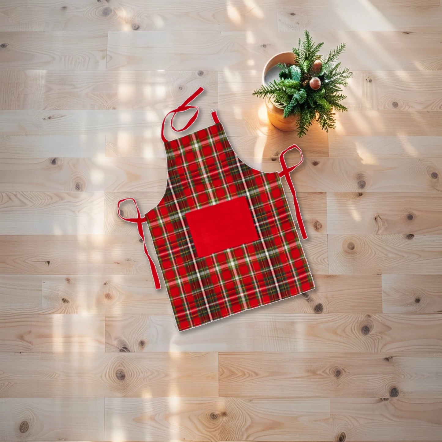 Grembiule Cucina "Holly" in Misto Cotone Natalizio - 3 colori assortiti