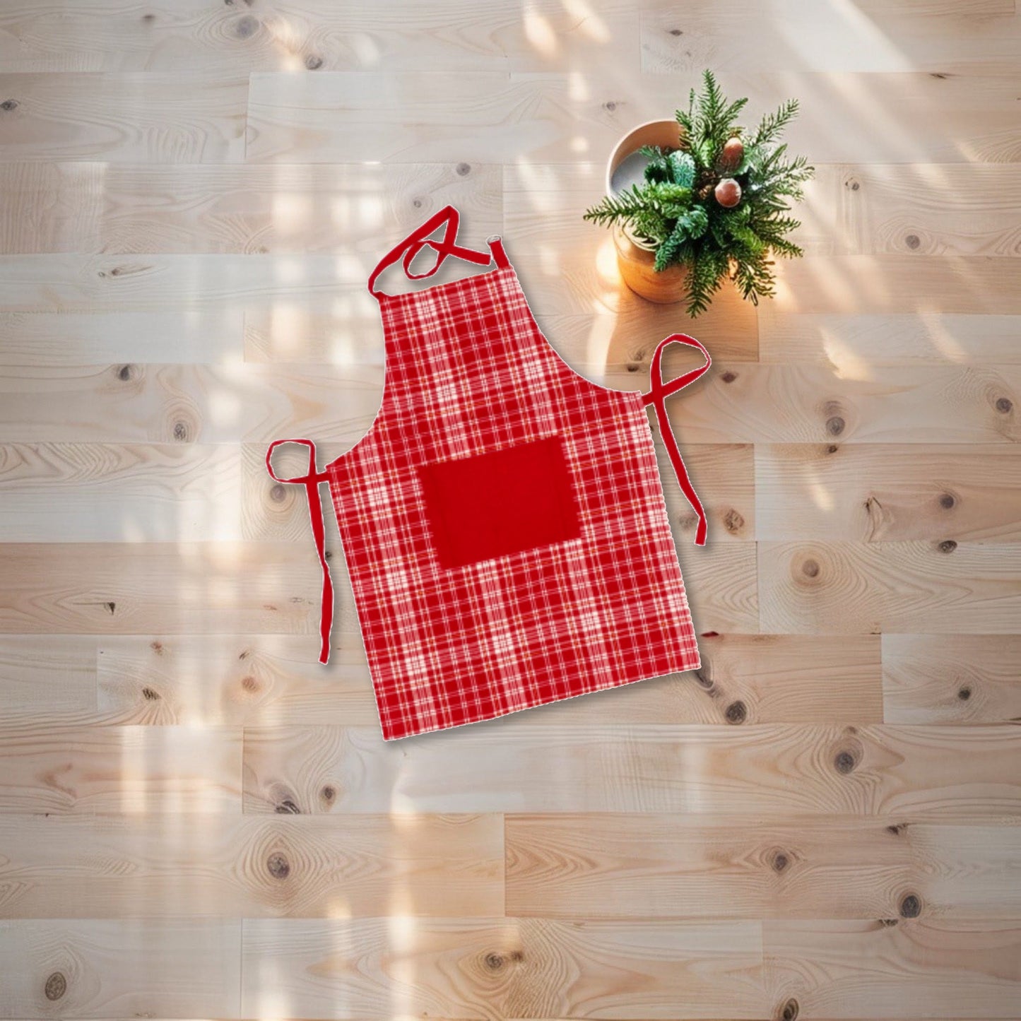 Grembiule Cucina "Holly" in Misto Cotone Natalizio - 3 colori assortiti