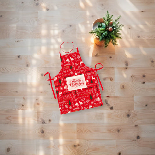 Grembiule in Misto Cotone "Karima" Natalizio - 3 colori assortiti