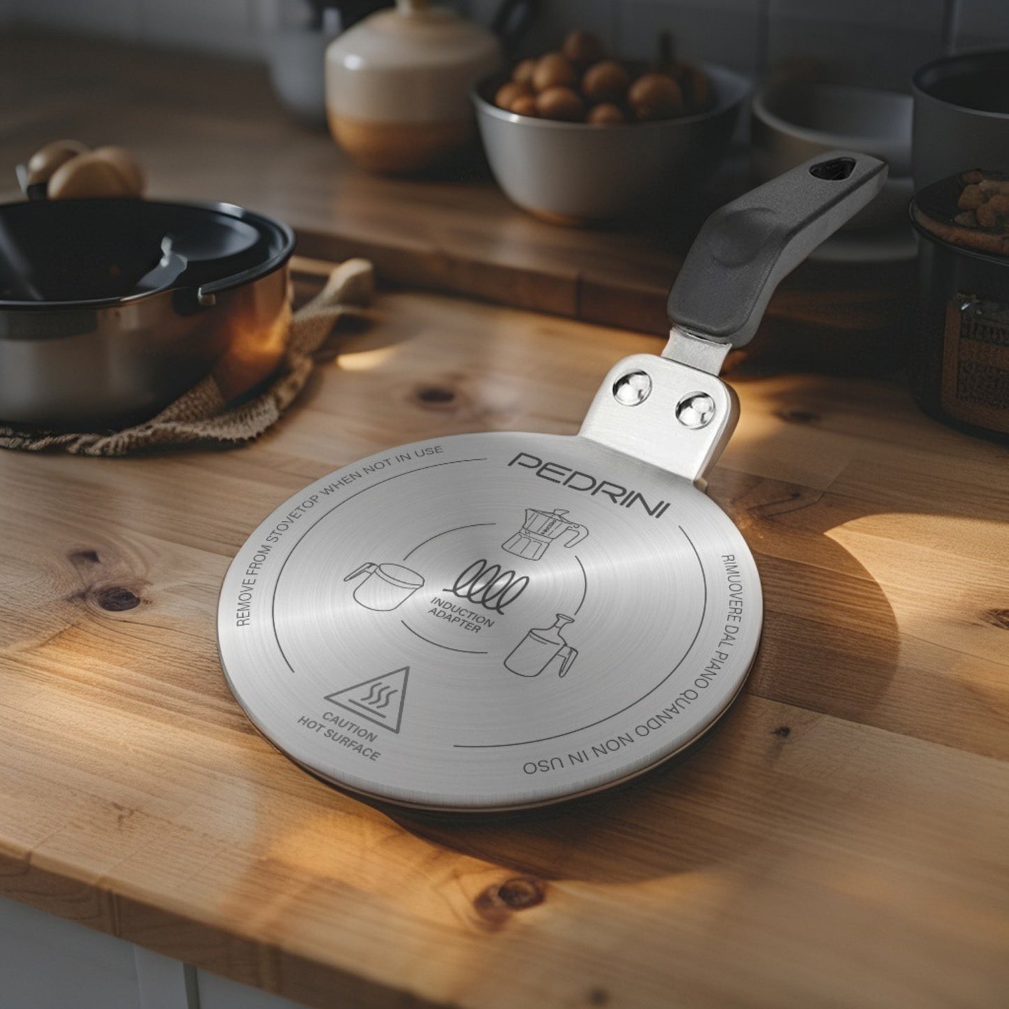 Adattatore per Piano a Induzione in Acciaio Inox