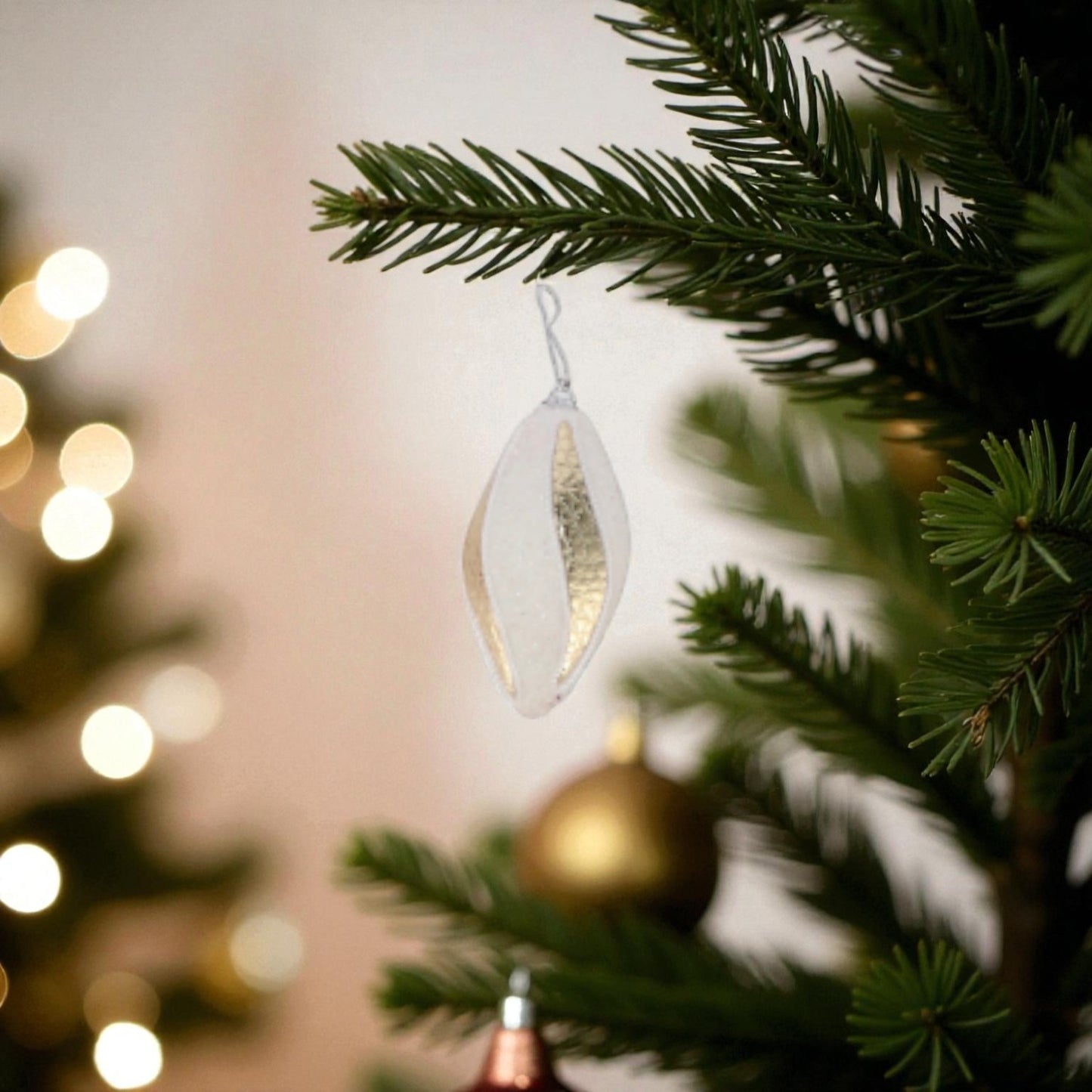 Addobbo Ovale Albero di Natale in Polistirolo