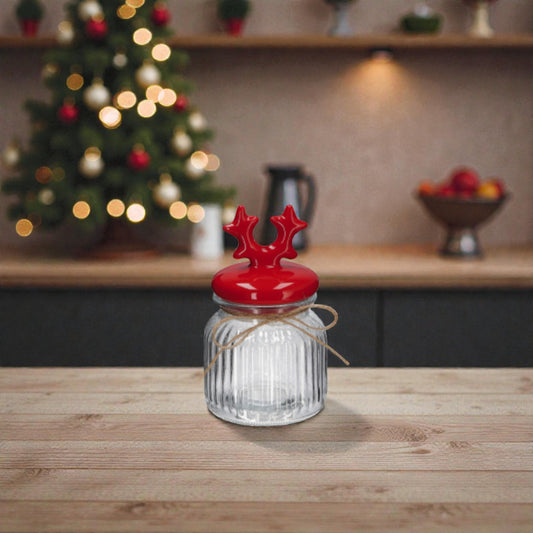 Barattolo in Vetro con Coperchio in Ceramica Assortito 2 Colori – 3 Dimensioni