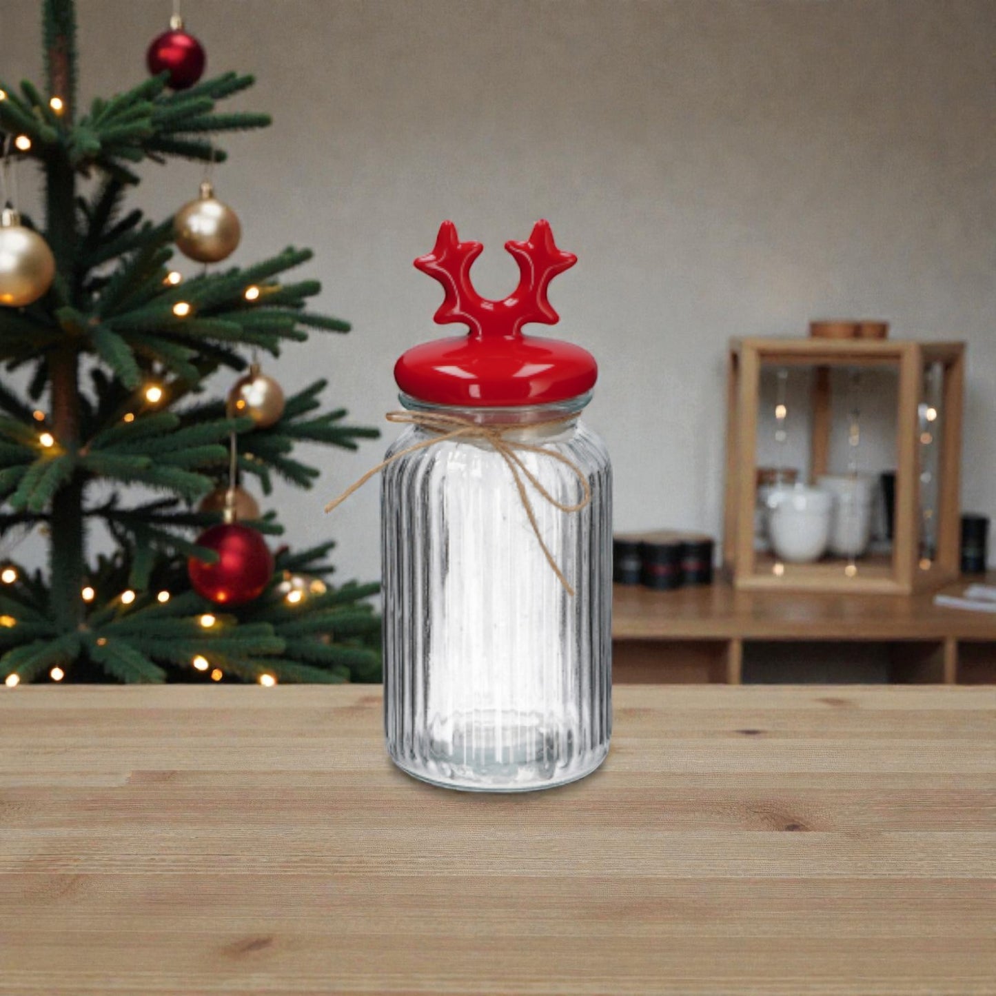 Barattolo in Vetro con Coperchio in Ceramica Assortito 2 Colori – 3 Dimensioni