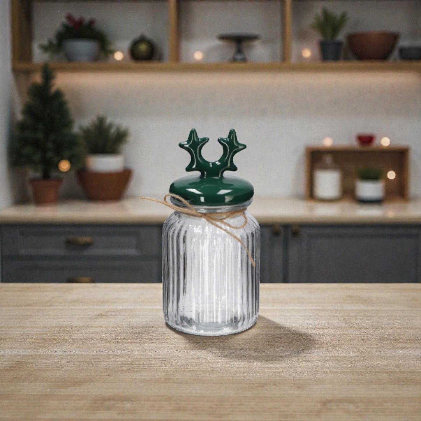 Barattolo in Vetro con Coperchio in Ceramica Assortito 2 Colori – 3 Dimensioni