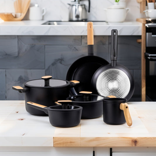 Batteria Ashanti da 11 Pezzi in Alluminio Forgiato