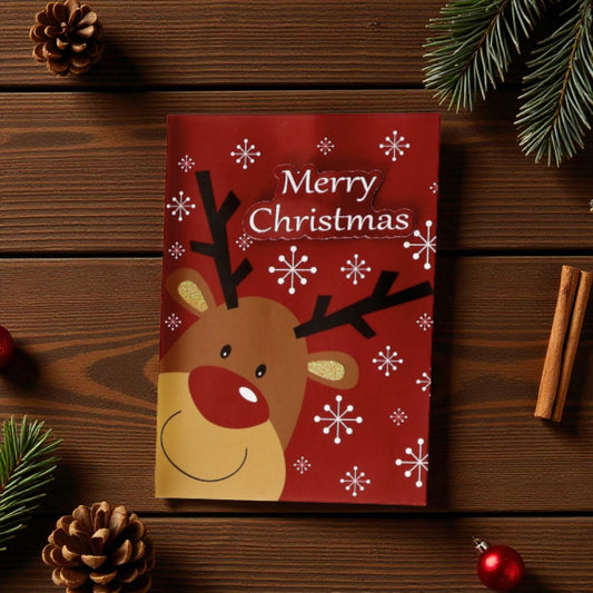 Biglietto Augurale Natalizio con Busta - 6 Modelli Assortiti