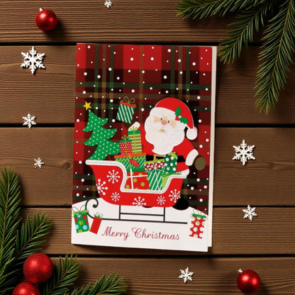 Biglietto Augurale Natalizio con Busta - 6 Modelli Assortiti