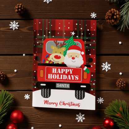 Biglietto Augurale Natalizio con Busta - 6 Modelli Assortiti