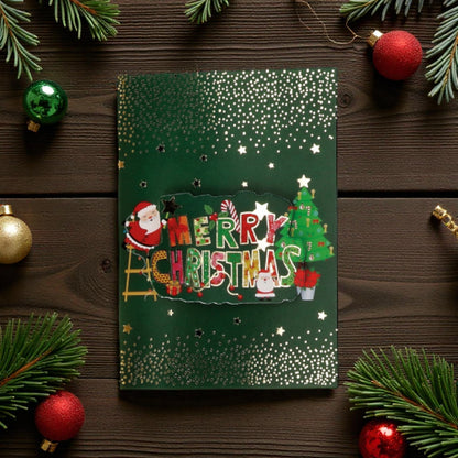 Biglietto Augurale Natalizio con Busta - 6 Modelli Assortiti