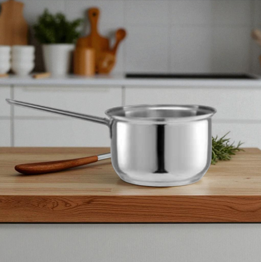 Casseruola Tonale con Manico - Acciaio Inox - Dimensioni 14 cm, 16 cm