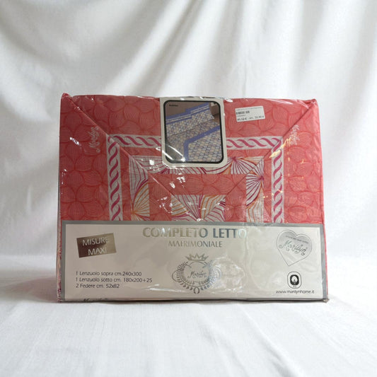 Completo Letto con Lenzuola Matrimoniali - Colori assortiti