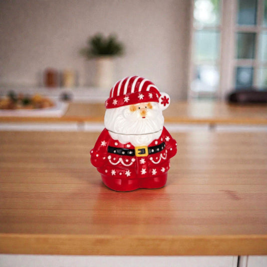 Contenitore Babbo Natale in Ceramica - 3 Dimensioni disponibili