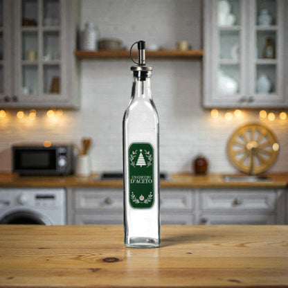 Oliera di Natale in Vetro 500 ml - 2 Colori assortiti