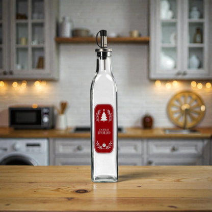 Oliera di Natale in Vetro 500 ml - 2 Colori assortiti