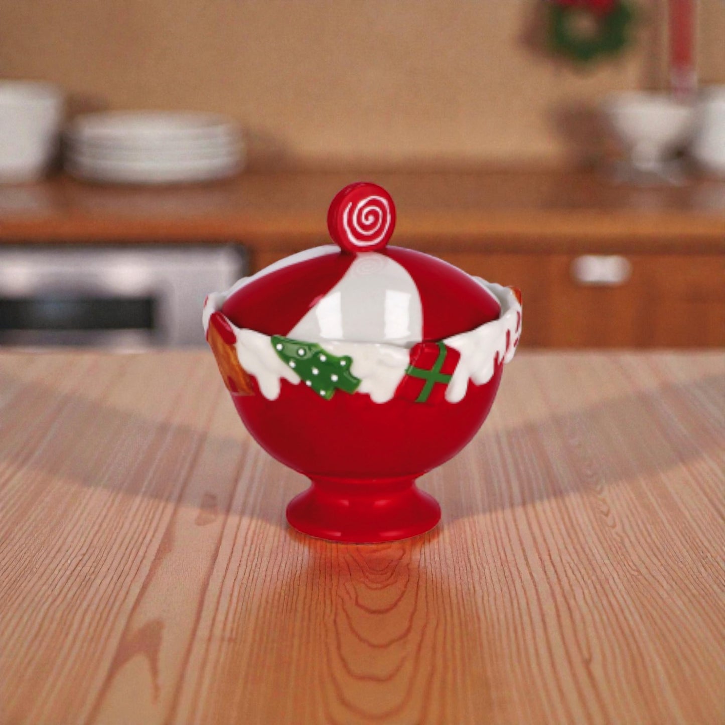 Contenitore Coppa in Ceramica Natale