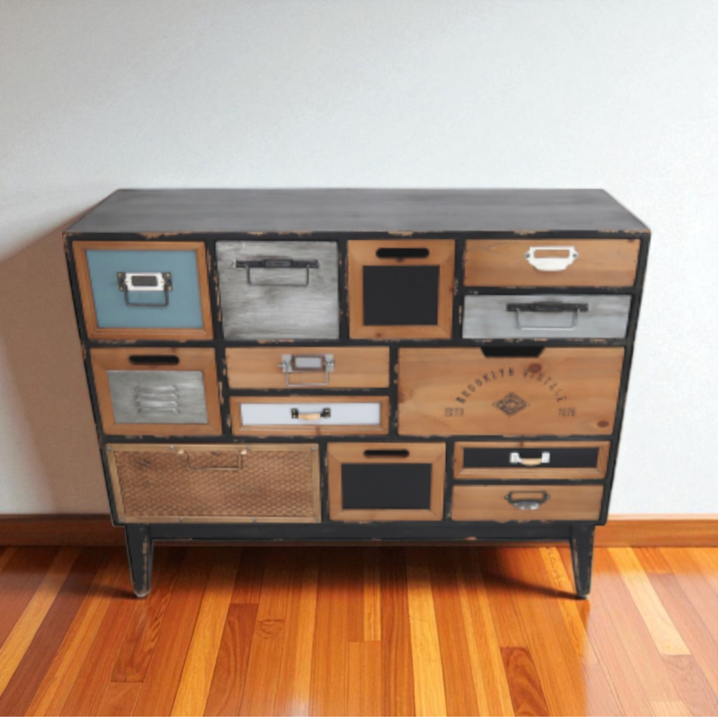 Credenza in Legno con 13 Cassetti – cm 100 x 33,5 x h. 81