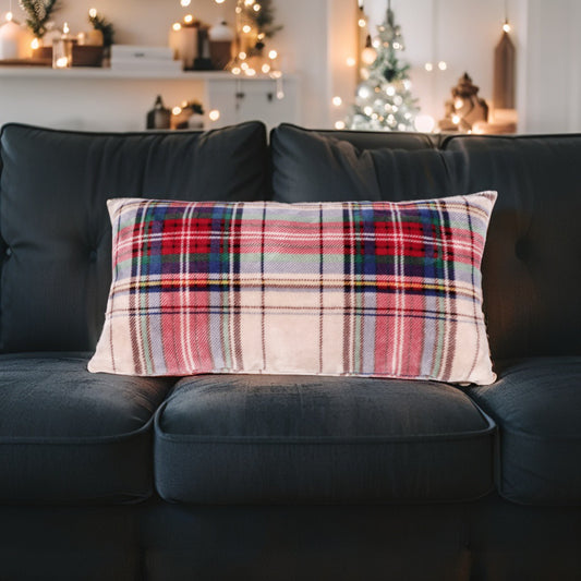 Cuscino in Flannel Sherpa Natalizio - 2 Dimensioni Disponibili - 3 Colori assortiti