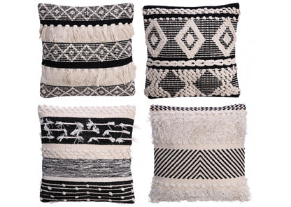 Cuscino in cotone con 4 fantasie. Venduto da Prodomo negozio online di Casalinghi