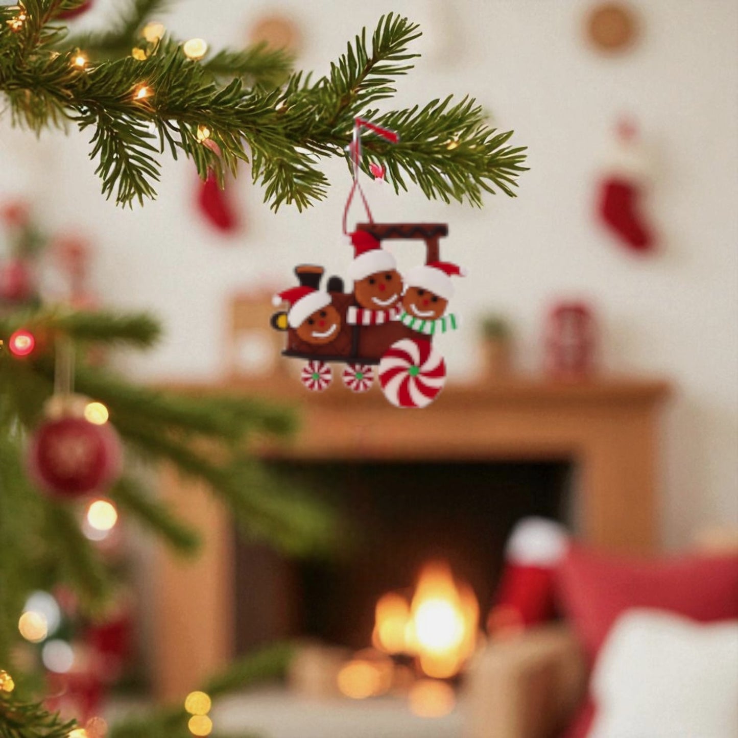 Decorazione Natalizia in Argilla da Appendere – 4 Modelli Assortiti