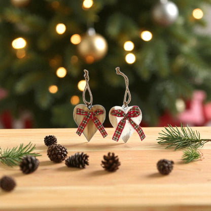 Decorazione Abero di Natale a Forma di Cuore in MDF